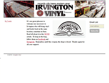 Tablet Screenshot of irvingtonvinyl.com